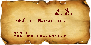 Lukács Marcellina névjegykártya