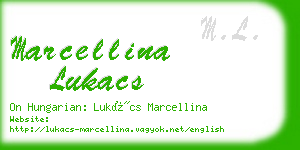 marcellina lukacs business card